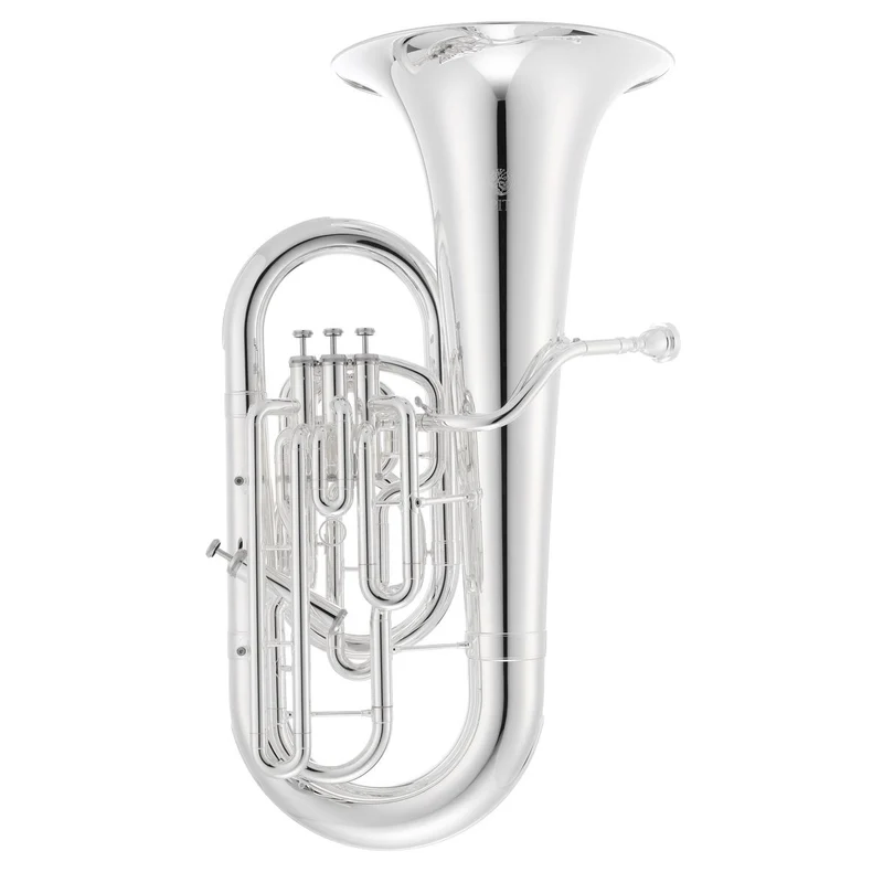 Jupiter 1000 Series JTU1020S Eb Tuba 15" Yellow Brass inc Case - Silver Plated Finish