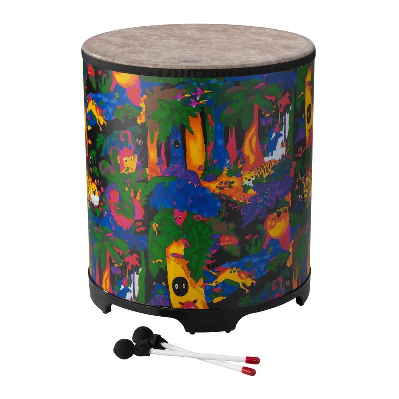 Remo Drum Kids Percussion 18 inch Gathering Drum Rain Forest
