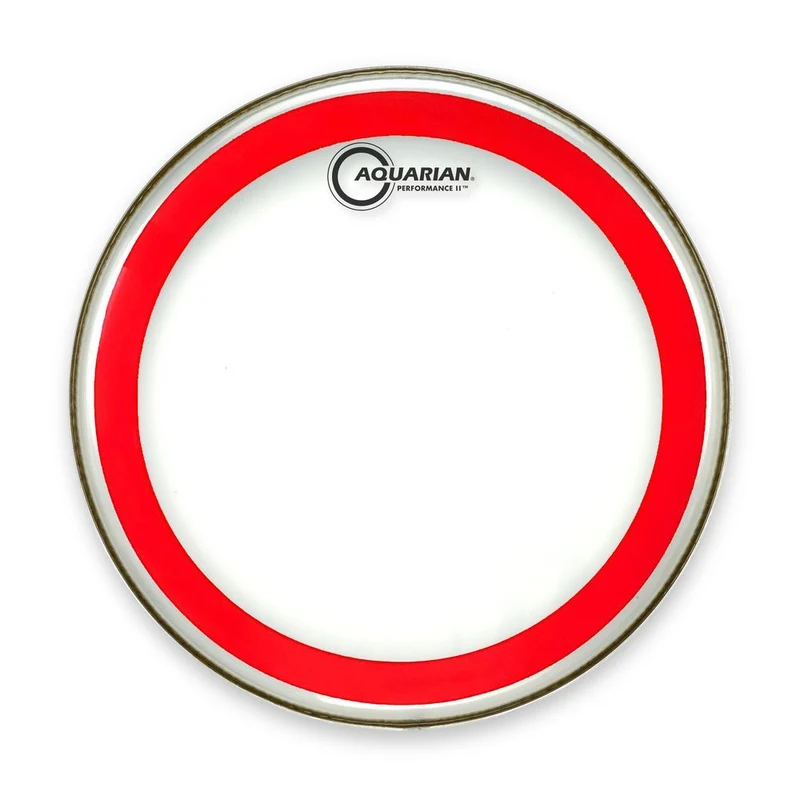 Aquarian PF6 6" Red Performance II 2-Ply Drum Head (Clear)