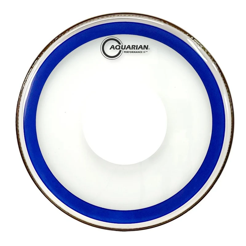 Aquarian PF14PD 14" Blue Performance II 2Ply Drum Head w/ Power Dot