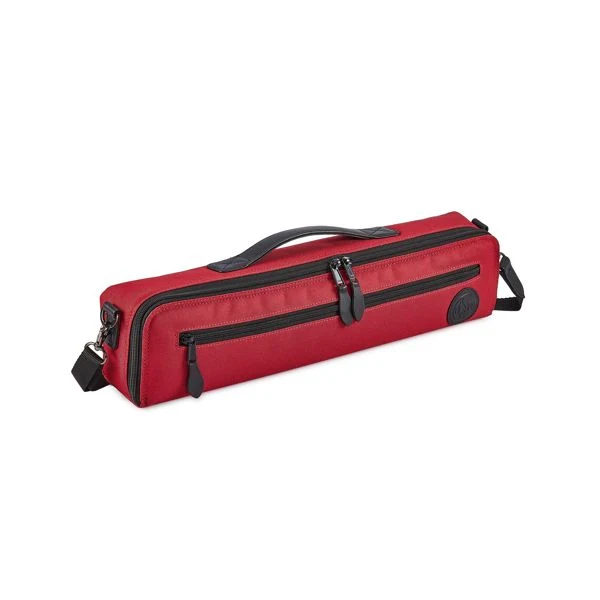 Gard Single Flute Case Cover - B foot - Synthetic Red w/ Black Trim