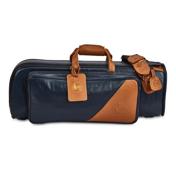 Gard Elite Single Trumpet Gig Bag - Leather Blue w/ Tan Trim