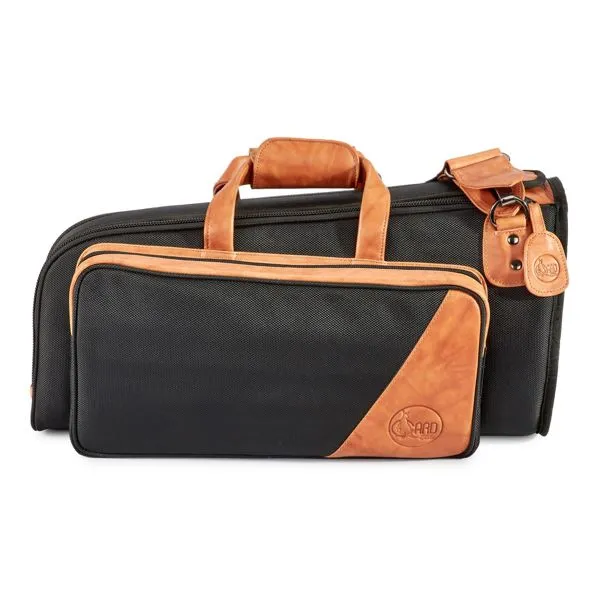 Gard Elite Cornet Gig Bag - Synthetic Black w/ Brown Trim