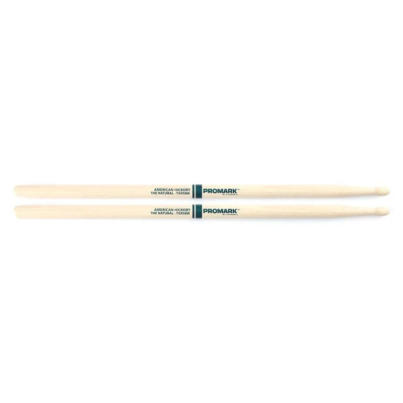 Promark Hickory 5B inchThe Natural inch Wood Tip drumstick