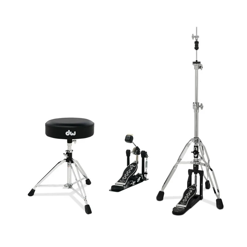 DW 3000 Series Hardware Pack inc Single Pedal, 3 Leg Hi Hat Stand and Stool