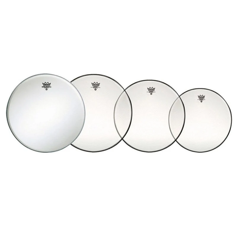 Remo PP-1860-BE Emperor Clear Fusion+ Pro Pack -10", 12" 16" w/ Free 14" Ambassador Coated