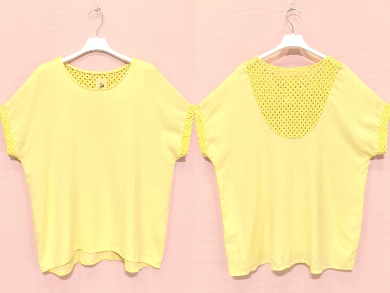 Blouse à finitions crochet (X8)