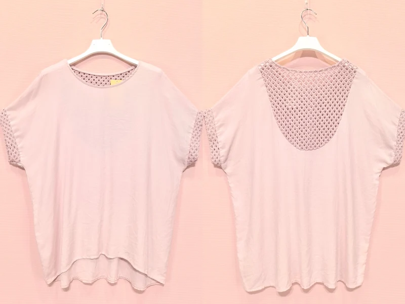 Blouse à finitions crochet (X8)