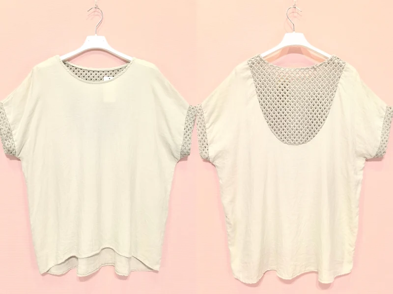 Blouse à finitions crochet (X8)