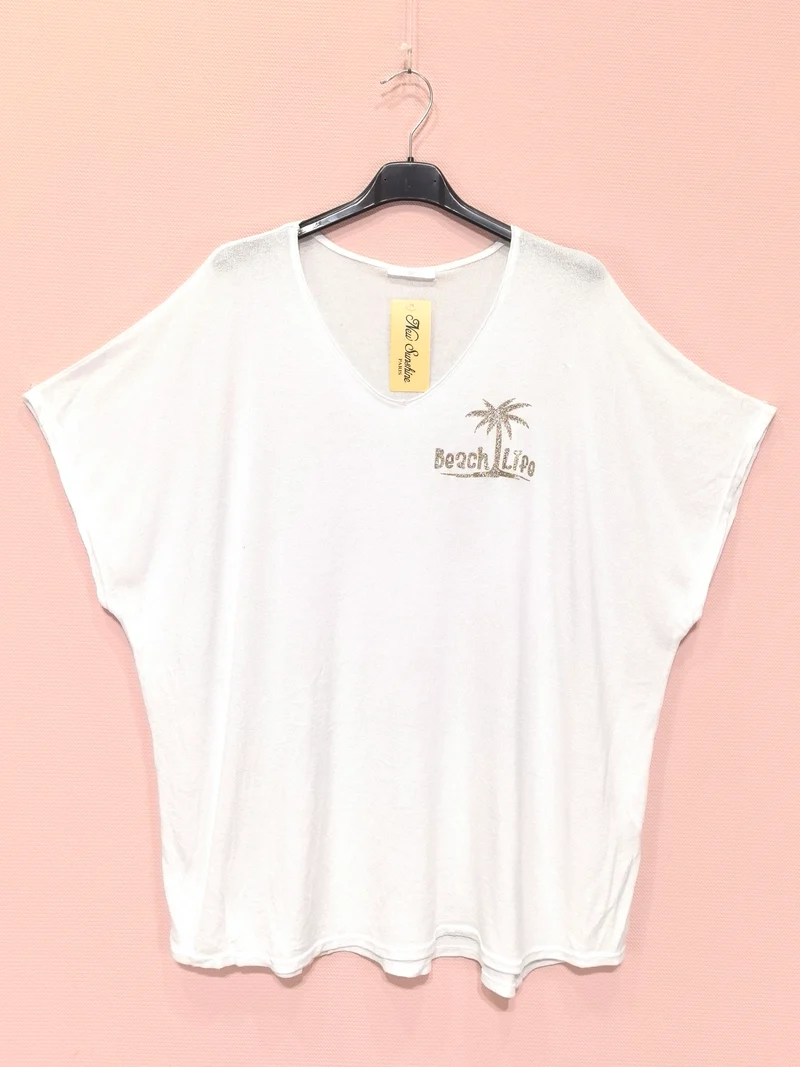 T-shirts Col V (x8)