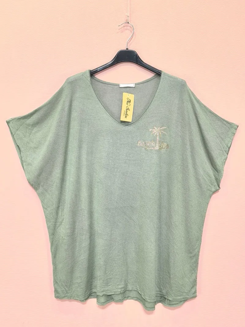 T-shirts Col V (x8)