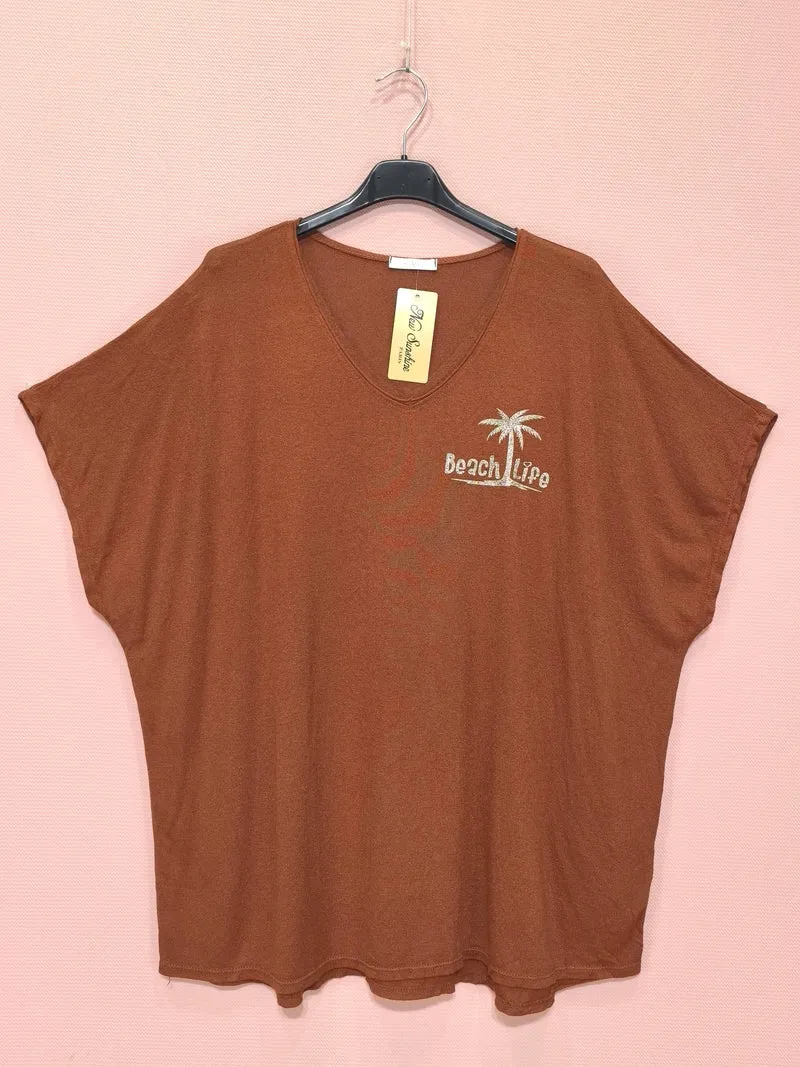 T-shirts Col V (x8)