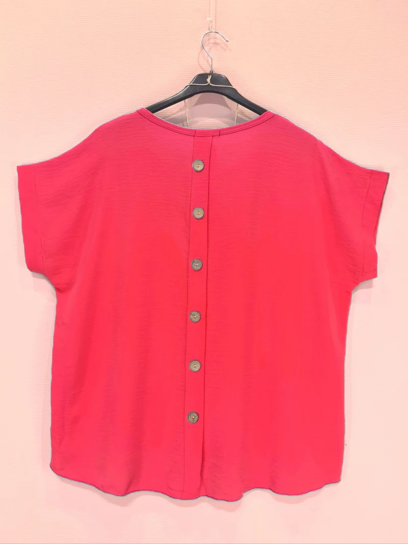 Top Avec Colier Et Boutons Dans Le Dos (x8)