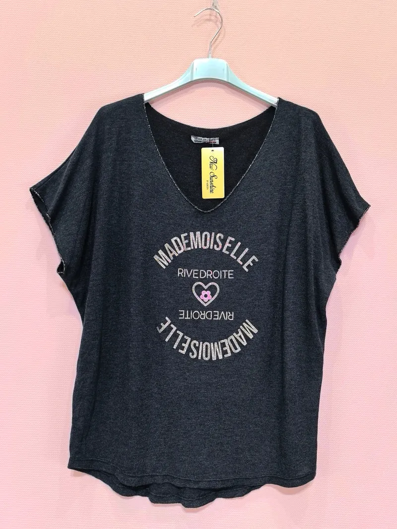 T-shirts Mademoiselle River Droite(x8)
