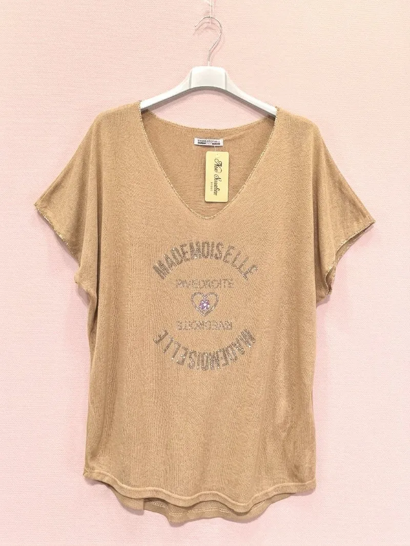 T-shirts Mademoiselle River Droite(x8)