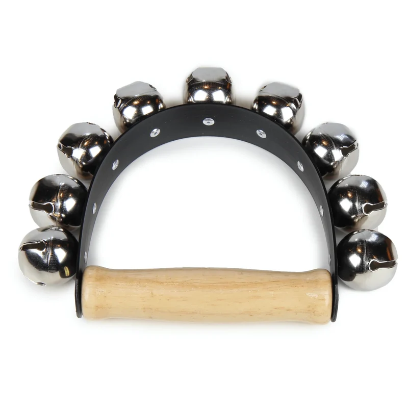 Sleigh Bells (9) JLTPerc. on Wooden Handle