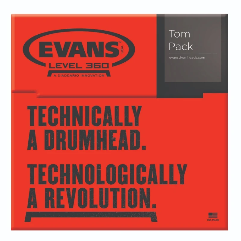 Evans G2 Clear Standard Tom Head Pack (12/13/16")