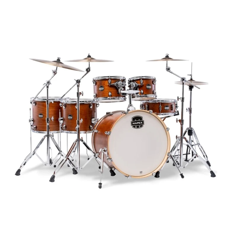 Mapex Mars Maple 5-Piece Fusion Shell Pack (Matte Black) 10/12/14/20/14"