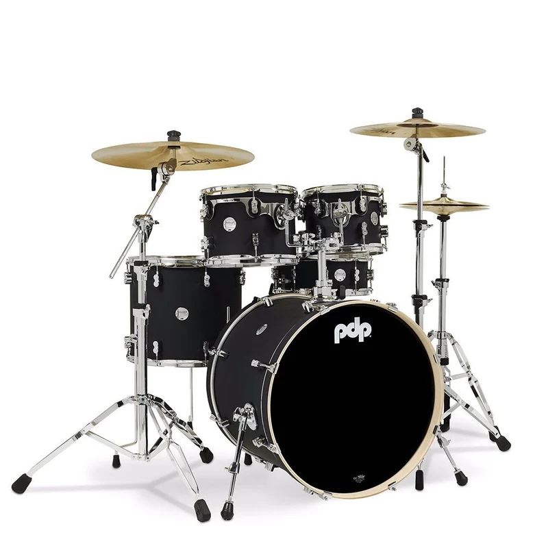 PDP Concept Maple 22" 5-Piece Shell Pack & HW815 Hardware (Satin Black)