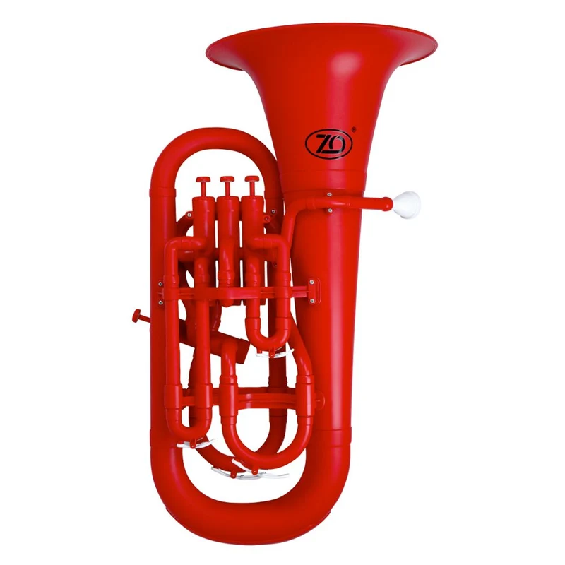 ZO Next Generation ABS 4-valve Bb Euphonium w/ Mouthpiece & Bag - Racing Red Finish