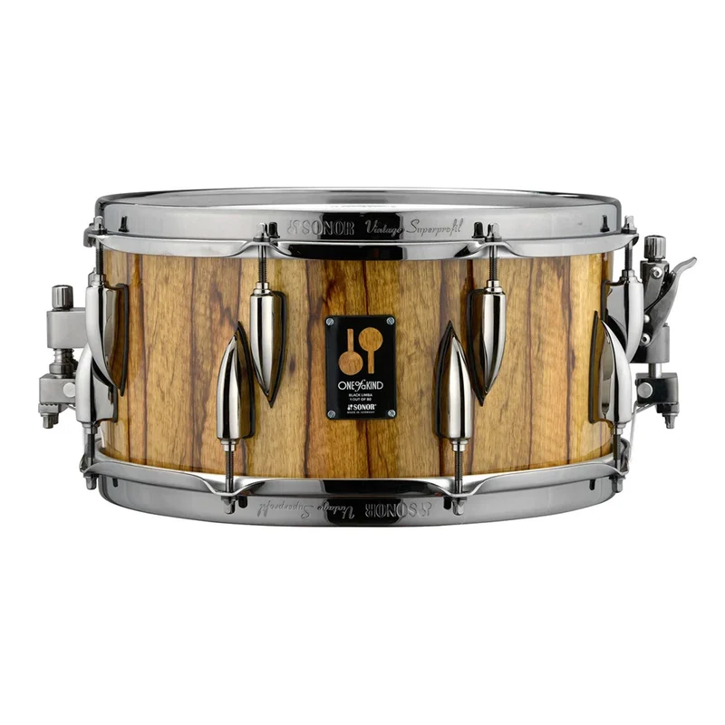 Sonor Limited Edition One of a Kind 13x65 Inch Snare Drum with Case Black Limba