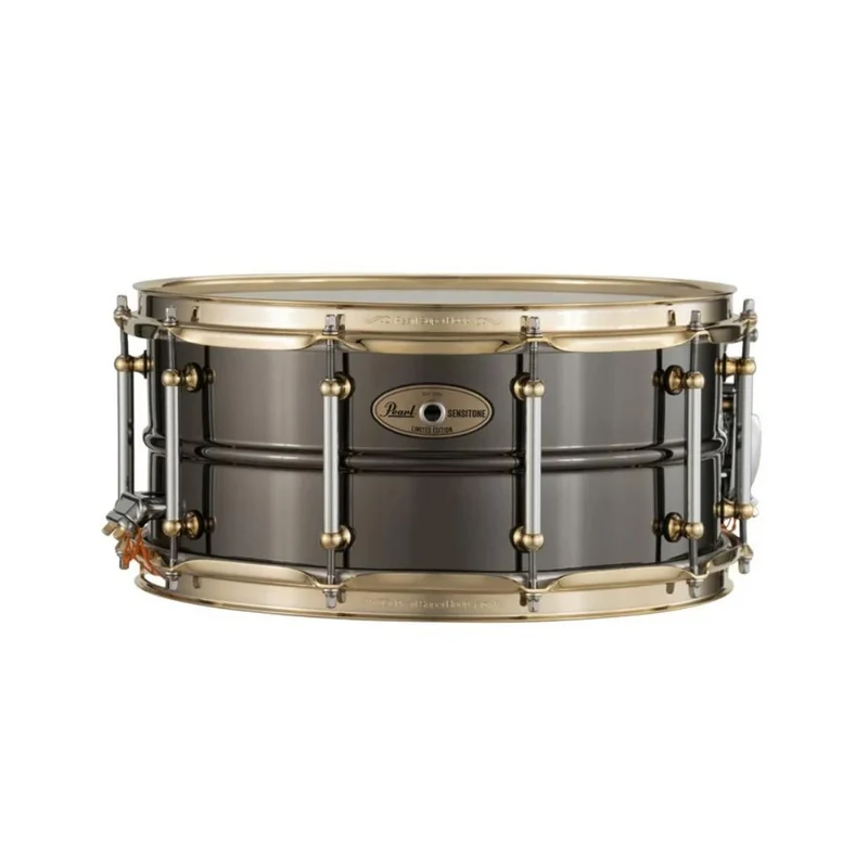 Pearl Sensitone LTD Ed. Black Nickel Over Brass Snare Drum 14" x 6.5"