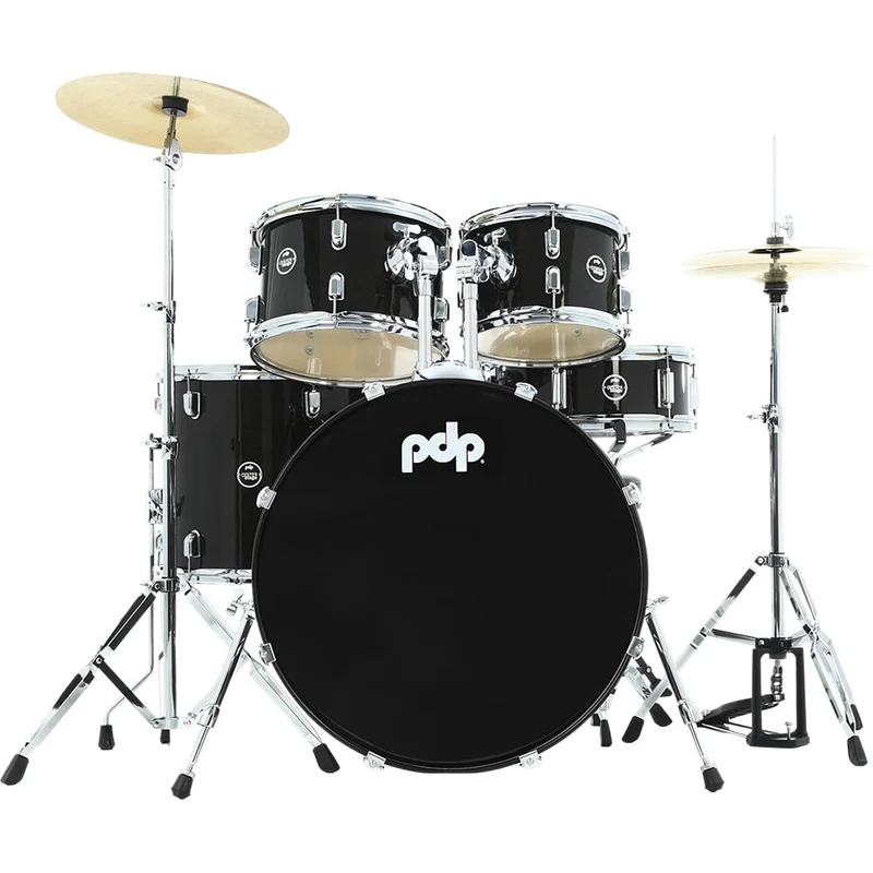 PDP CenterStage 5-Piece 22" Drumkit w/ HW Cymbals & Throne (Iridescent Black Sparkle)