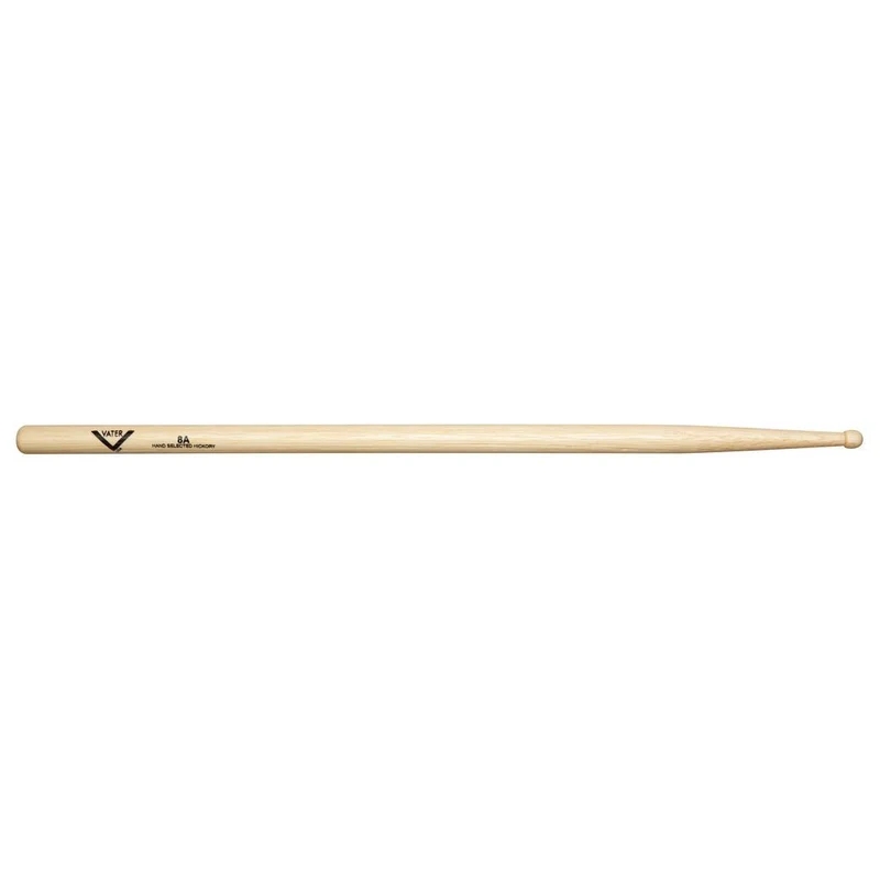 Vater VH8AW 8A American Hickory Wood Tip Drumsticks (Pair)