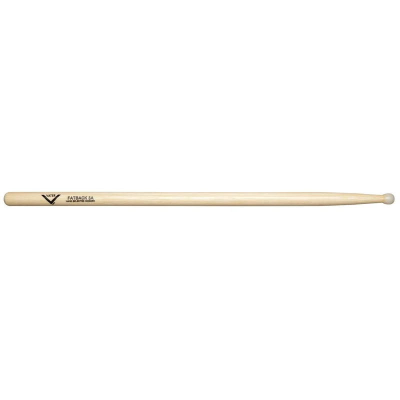 Vater VH3AN 3A American Hickory Fatback Nylon Tip Drumsticks (Pair)