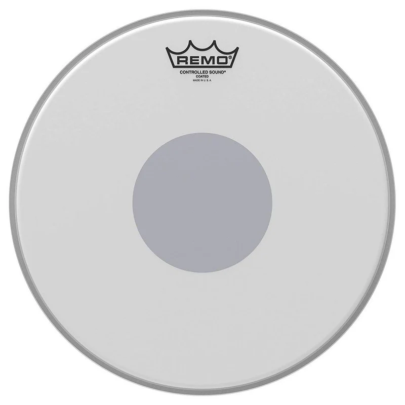 Remo CS-0113-10 Controlled Sound Coated Black Dot Drumhead Bottom Black Dot, 13"
