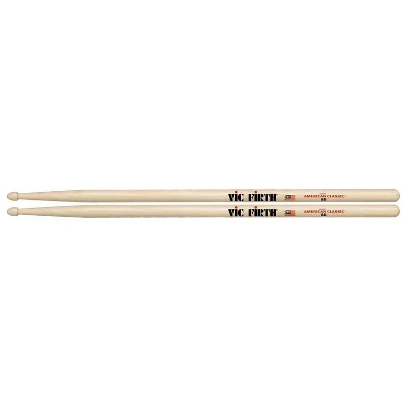 Vic Firth American Classic 8D Wood Tip Drumsticks