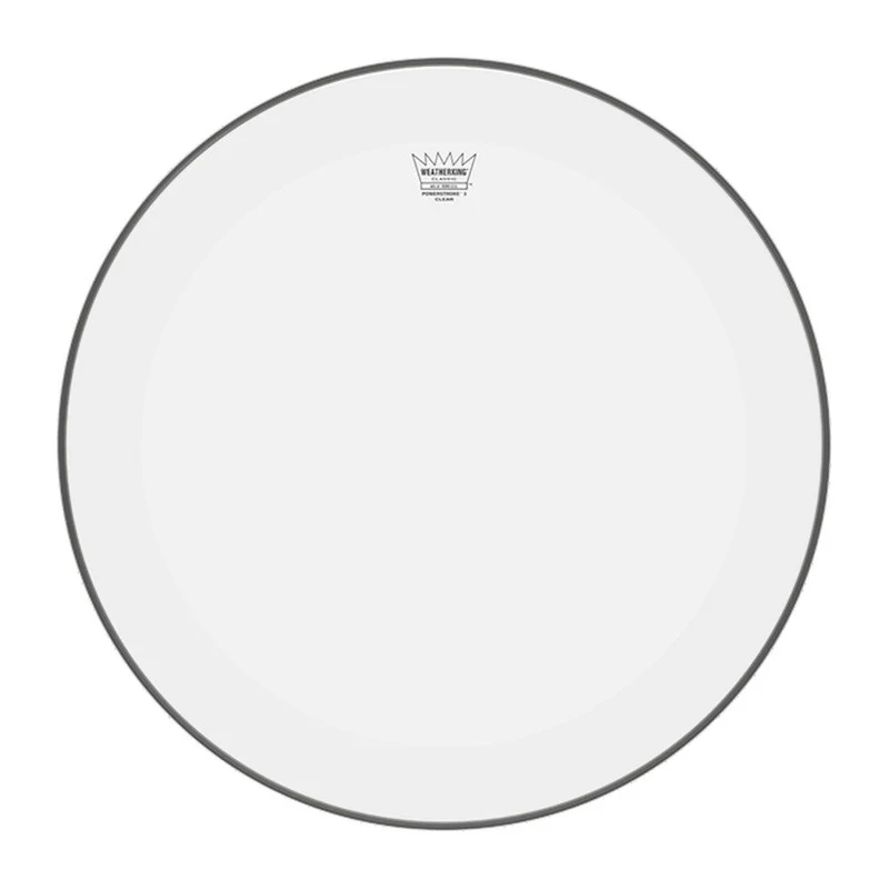 Remo P3-1318-C2 Powerstroke P3 Clear Bass Drumhead, 18" w/ Falam Patch