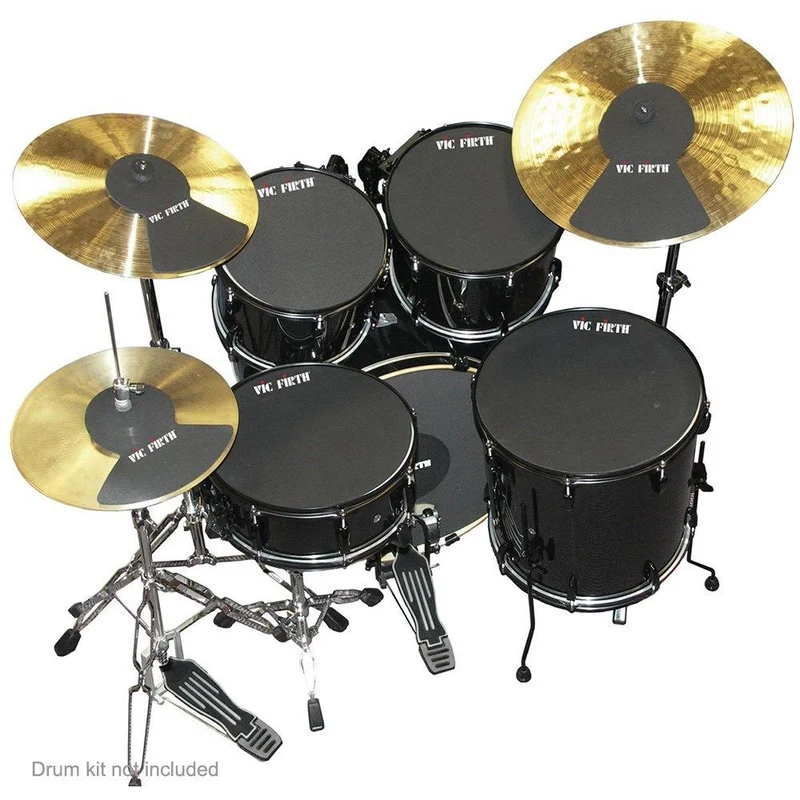 Vic Firth Drum & Cymbal Mute PrePack 10", 12", 14", 16" 22", Hi-Hat and Cymbal (2)