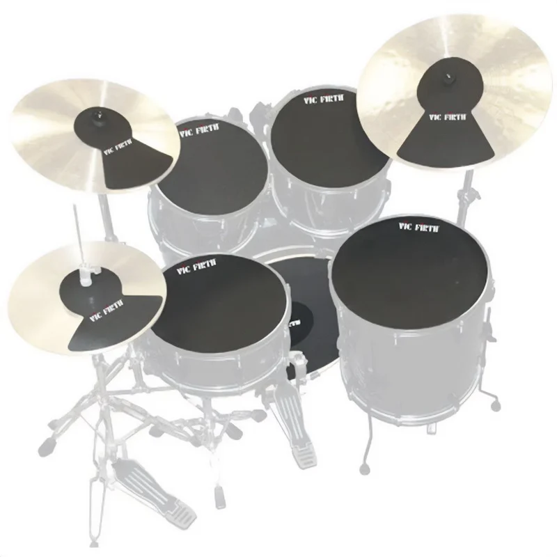 Vic Firth Drum & Cymbal Mute Prepack 12", 13", 14", 16", 22", HiHat & Cymbal (2)