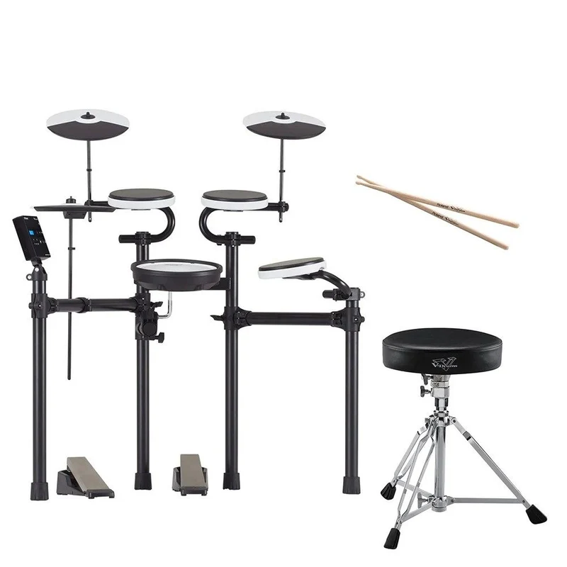 Roland TD-02KV V-Drums Compact Kit w/ PDX-8 Mesh-Head Snare Pad & DAP2X Pack