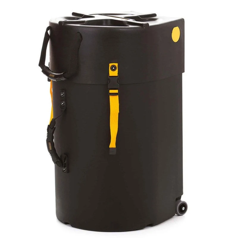 Hardcase 14" Djembe Case with Wheels (Black)