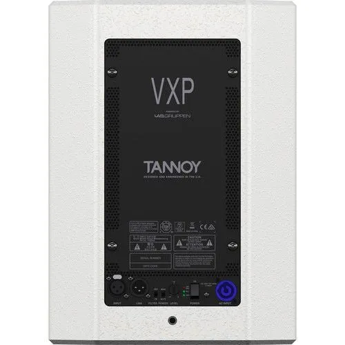 Tannoy VXP8 1,600 Watt 8" Dual Concentric Powered Sound Reinforcement Loudspeaker / LAB GRUPPEN IDEEA Class-D Amplification (White)-DEMO
