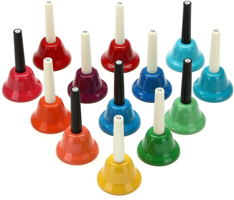 Rhythm Band KidsPlay RB118 13-Note Chromatic Handbell Set
