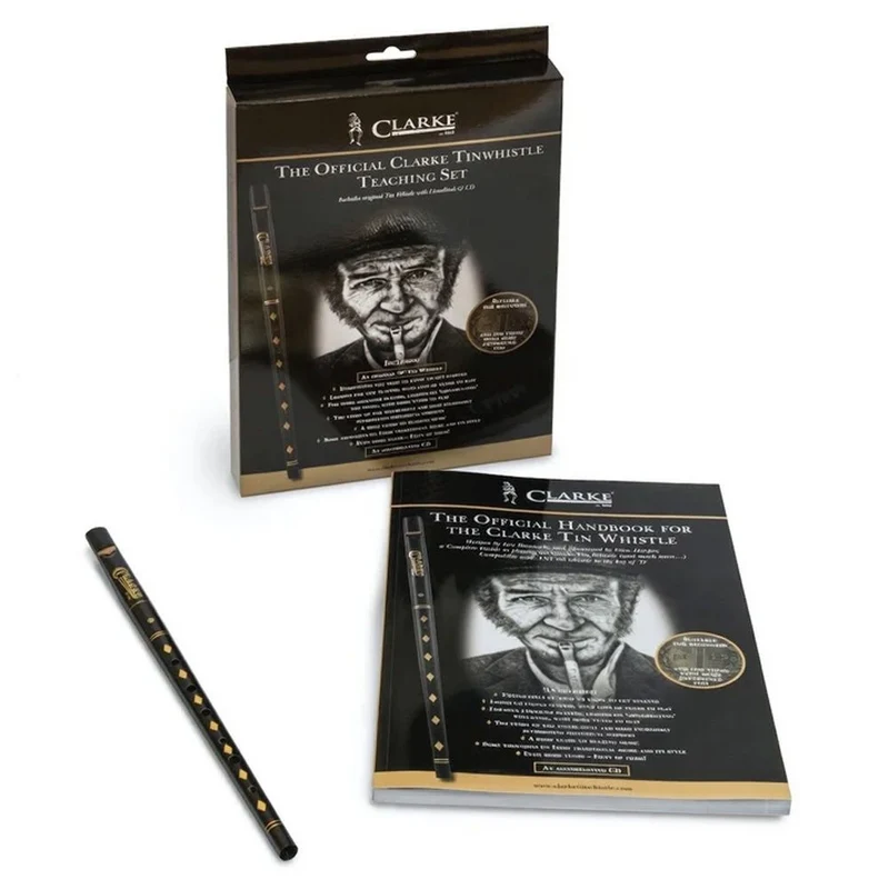 Clarke Tin Whistle Teaching Set W Whistle In D