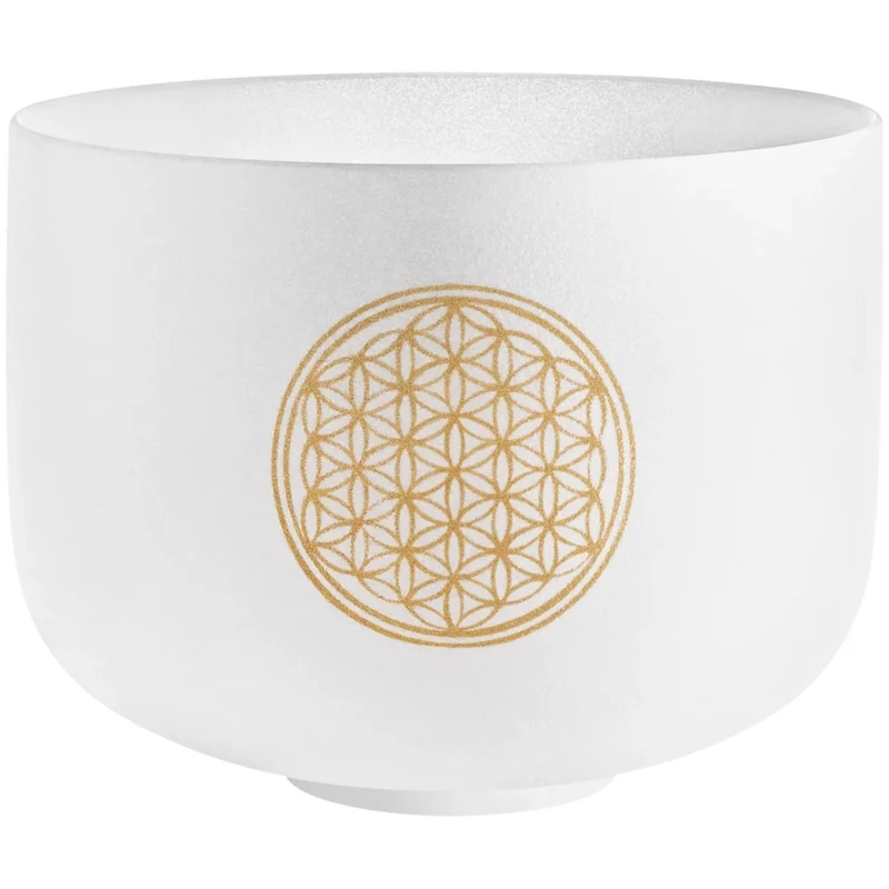 Meinl Sonic Energy Planetary Tuned Crystal Singing Bowl 10" Flower Of Life
