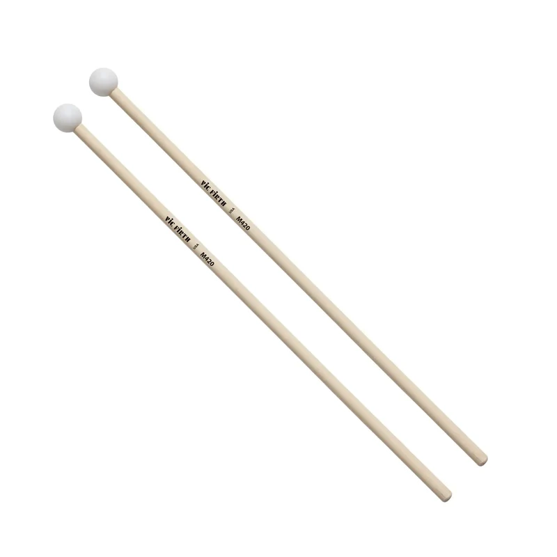 Vic Firth M420 Articulate Series Keyboard Mallets - Round Acetyl Core, Rattan