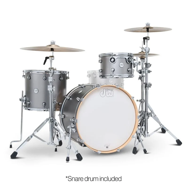 DW Design Series Limited Edition 14 x 7" Maple Snare Drum (Titanium Satin Matte)