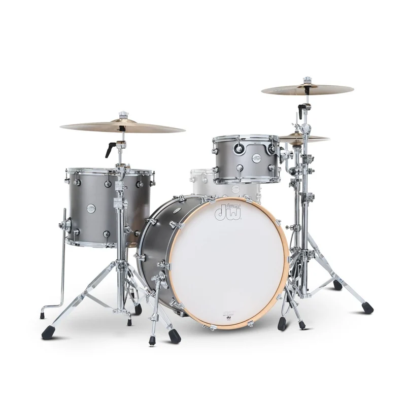 DW Design Series Limited Edition 3-Piece Shell Pack 12/ 16/22 (Titanium Satin Matte)