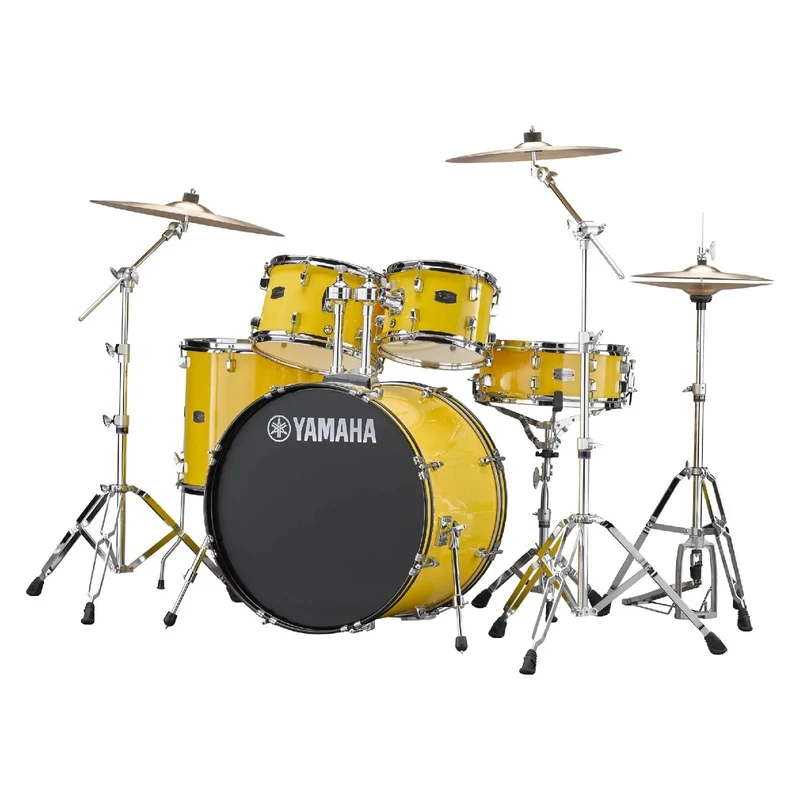 Yamaha Rydeen Euro 22" Drumkit Pack w/ Cymbals & Hardware (Mellow Yellow)