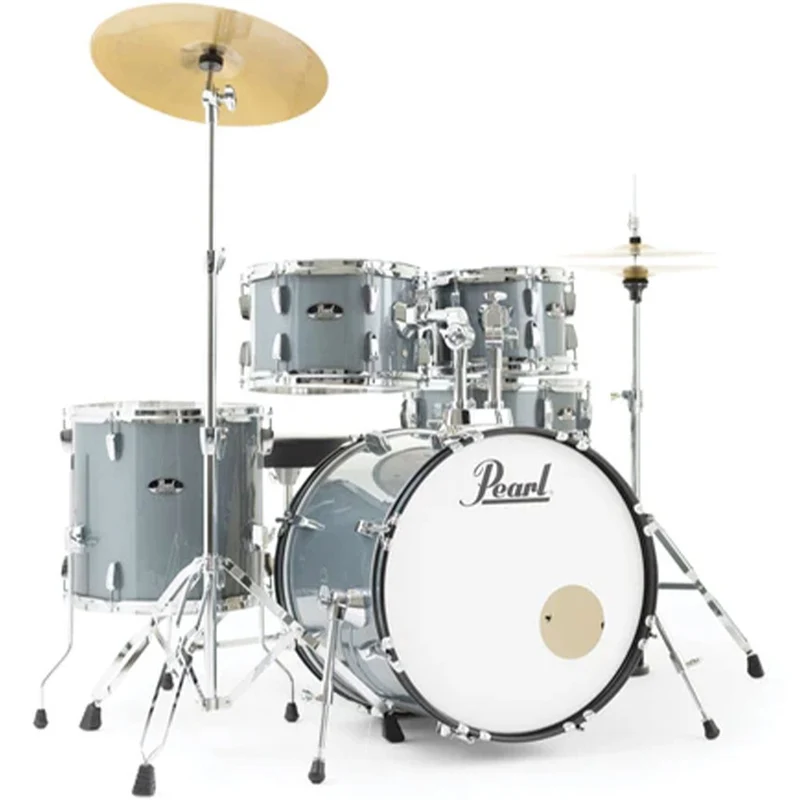 Pearl Roadshow X 20" 5-Piece Fusion Drum Kit w/Hardware & Cymbals (Charcoal Metallic)