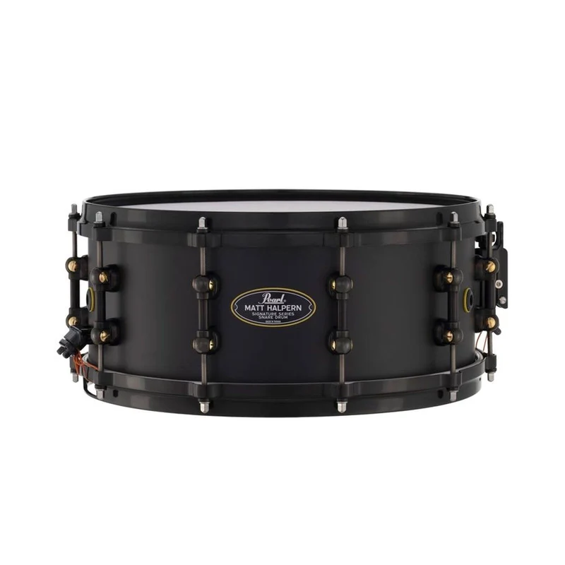 Pearl Matt Halpern Signature Snare Drum 14x6 Black