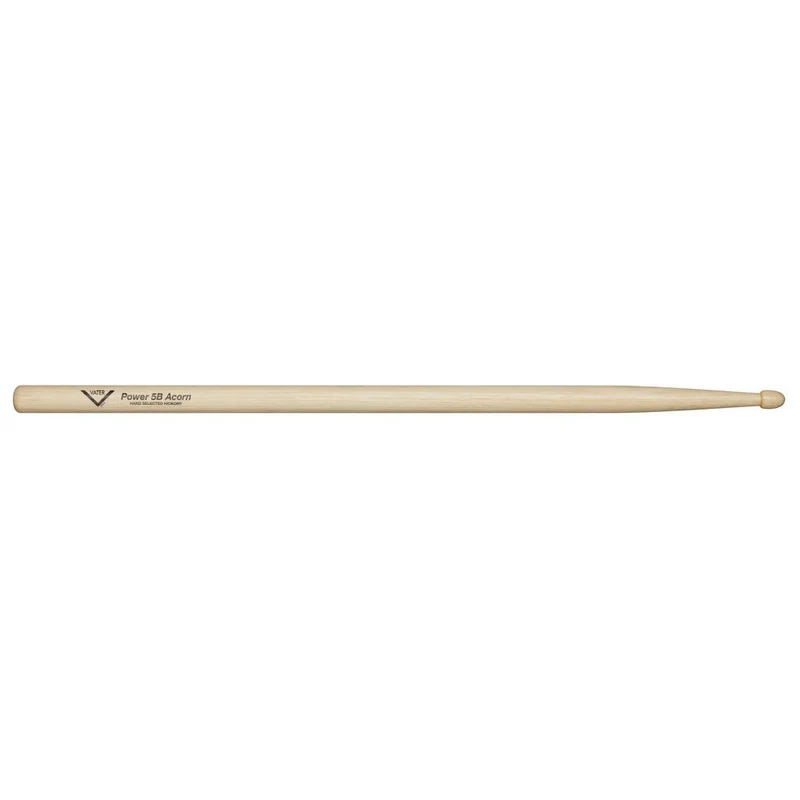Vater VHP5BAW Power 5B Ameican Hickory Acorn Wood Tip Drumsticks (Pair)