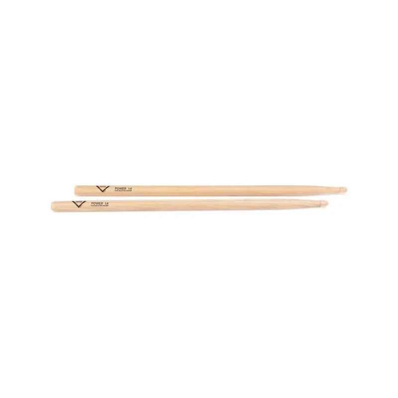 Vater VHP1AW Power Ameican Hickory 1A Wood Tip Drumsticks (Pair)