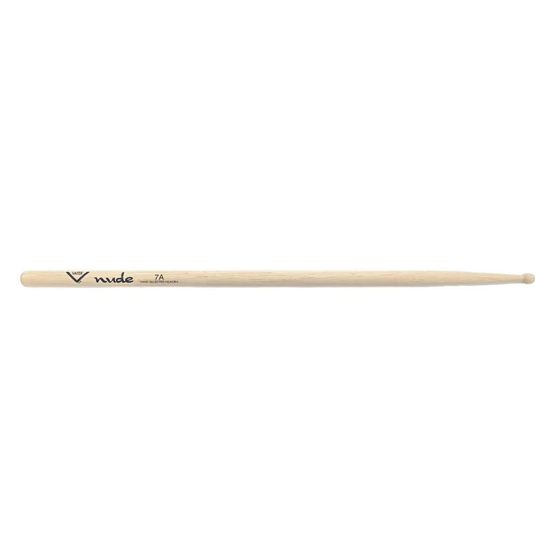 Vater VHN7AW Nude Series 7A American Hickory Wood Tip Drumsticks (Pair)