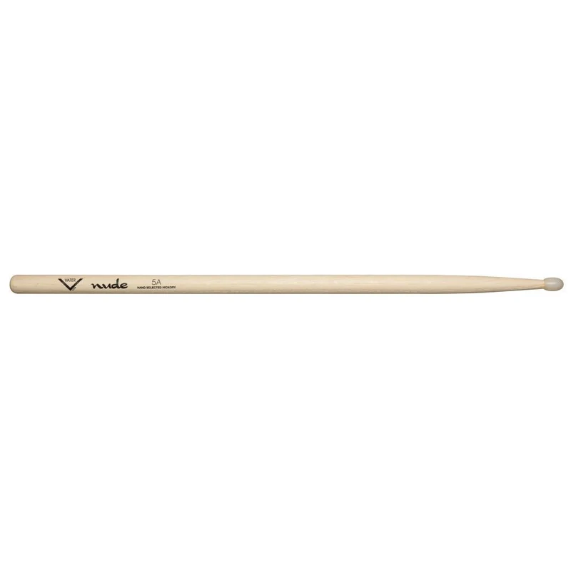 Vater VHN5AN Nude Series 5A American Hickory Nylon Tip Drumsticks (Pair)